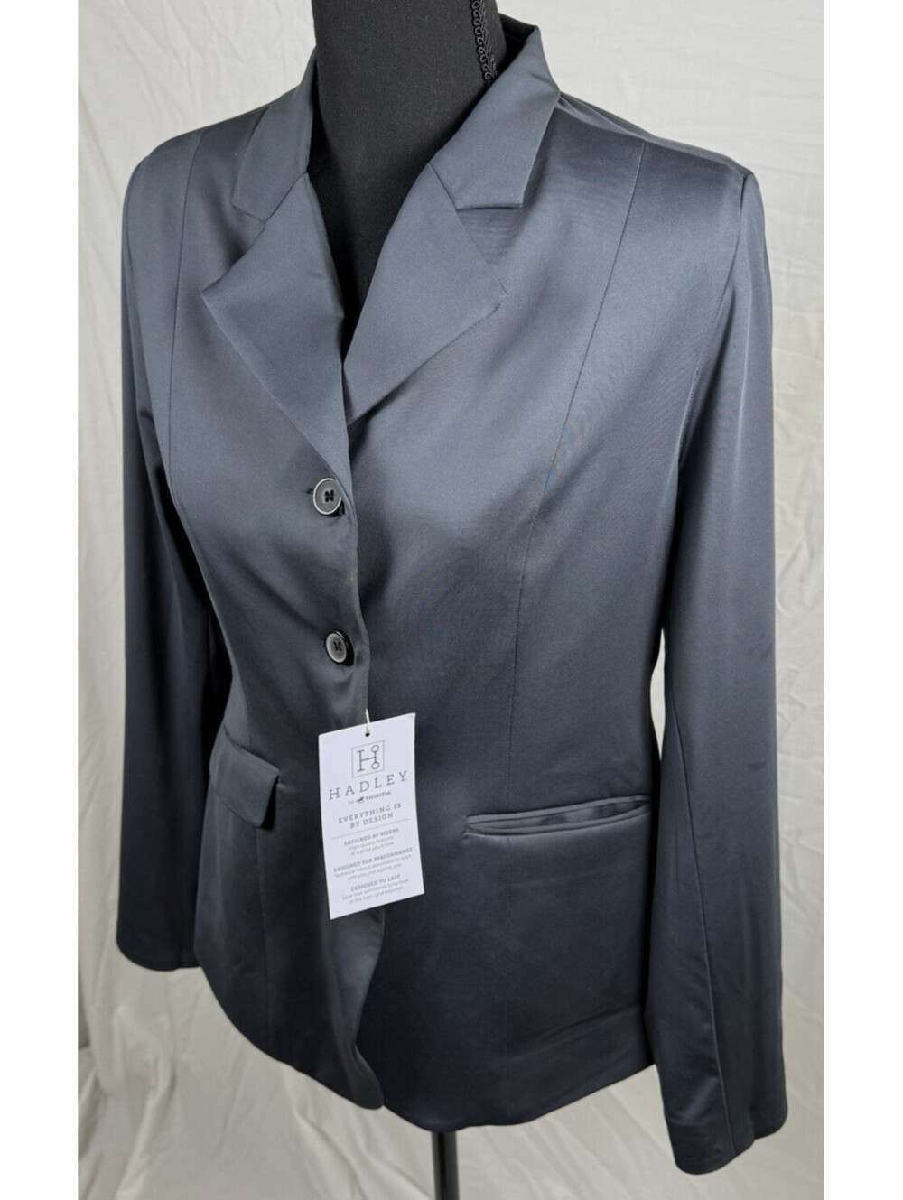 Hadley Smartpak Performance Show‎ Coat Women’s 6 Charcoal Equestrian Horse